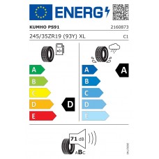 Kumho PS91 245/35R19 93Y